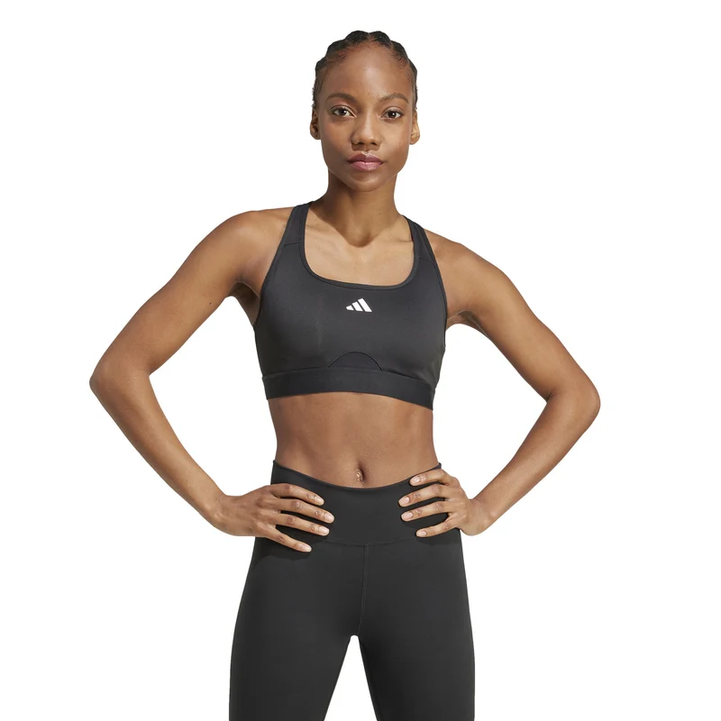 Powerreact Training Sport-BH Damen - schwarz
