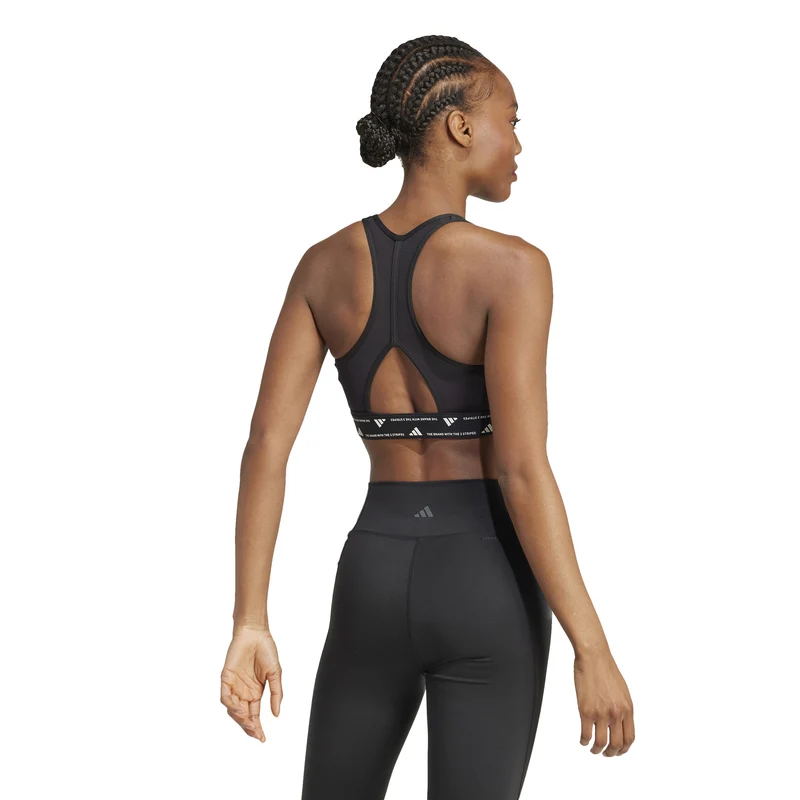 Powerreact Training Sport-BH Damen - schwarz