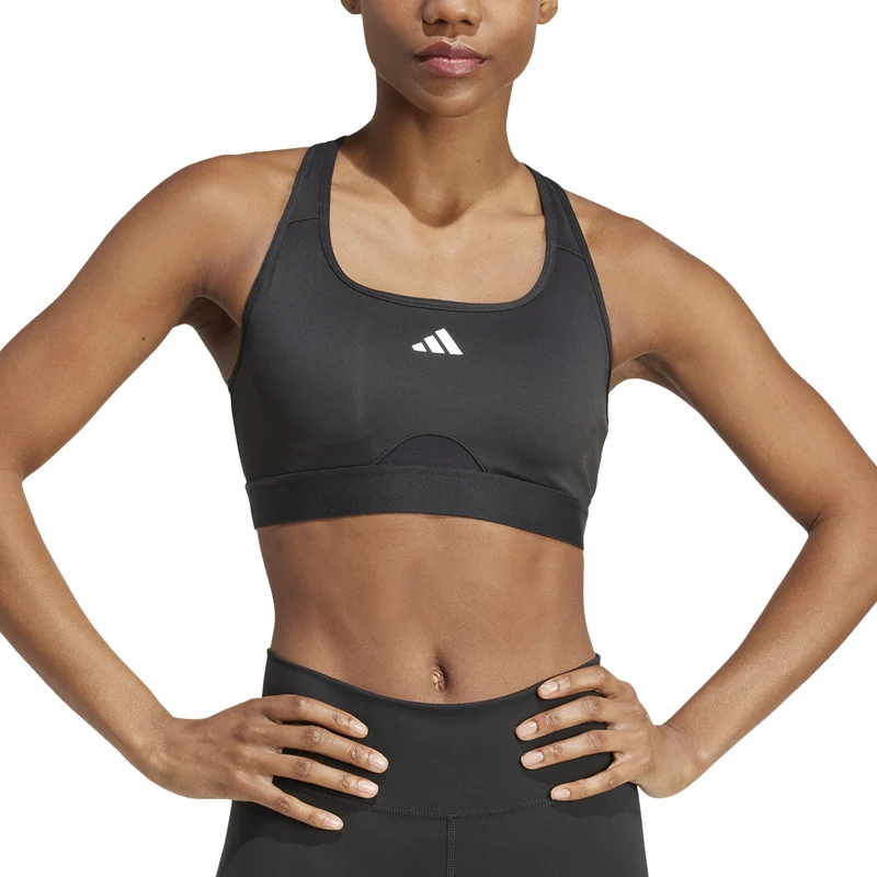 Powerreact Training Sport-BH Damen - schwarz
