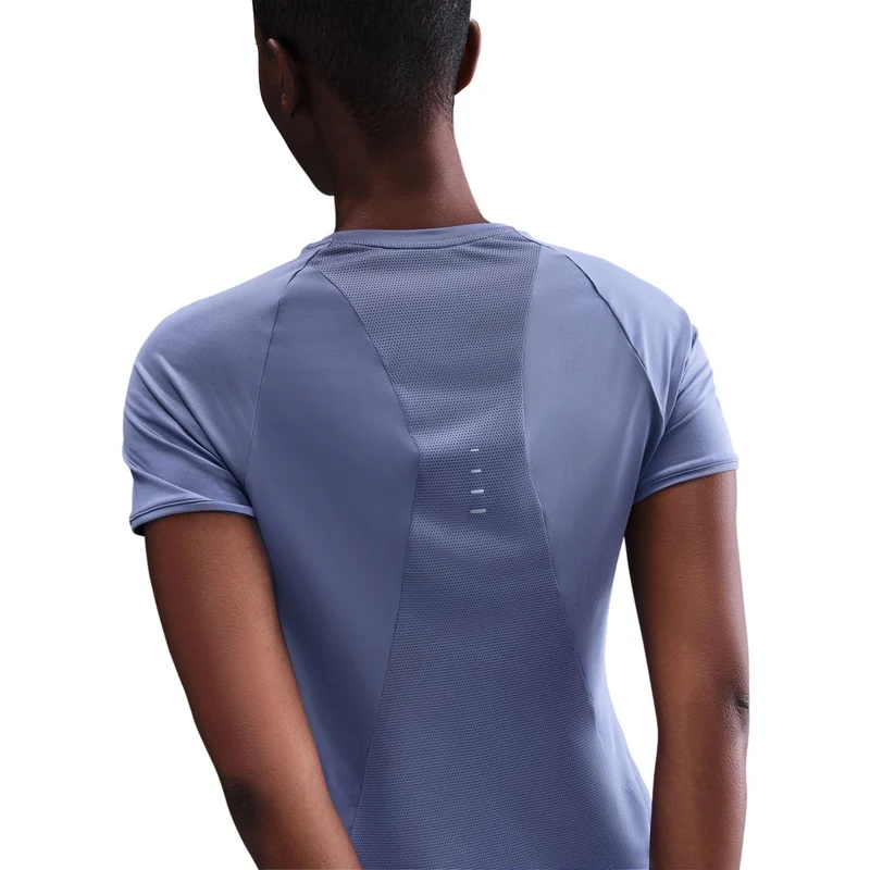 Swift Laufshirt Damen - blaugrau, silber