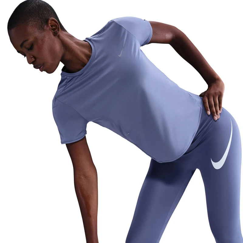 Swift Laufshirt Damen - blaugrau, silber