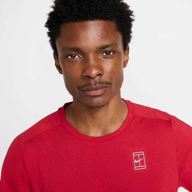 Court Dri-Fit Advantage T-Shirt Herren-Rot,Weiß