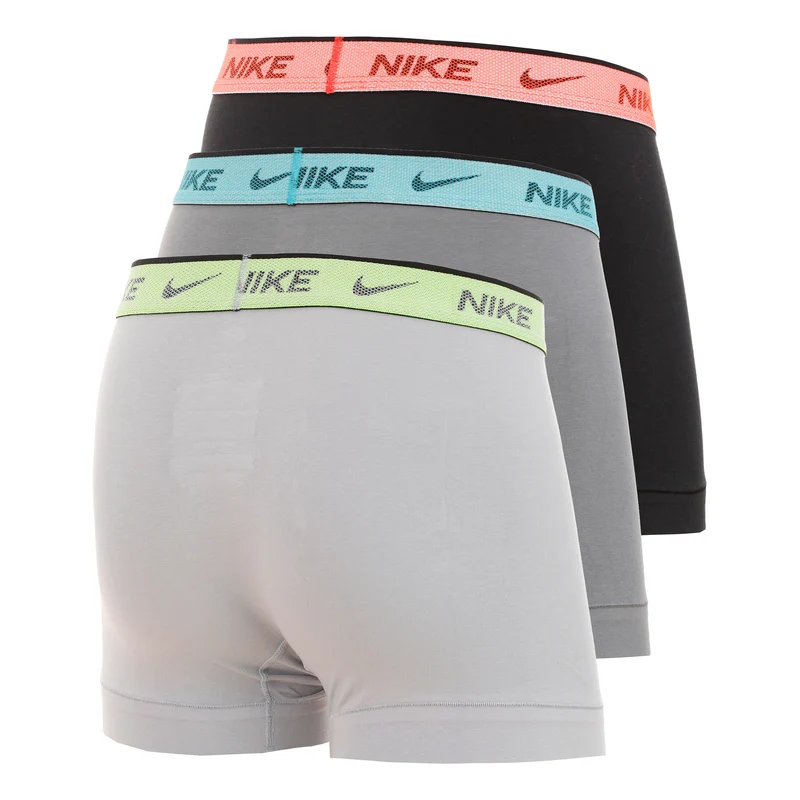 Essential Cotton Stretch Trunk Boxer Short 3er Pack Herren - silber