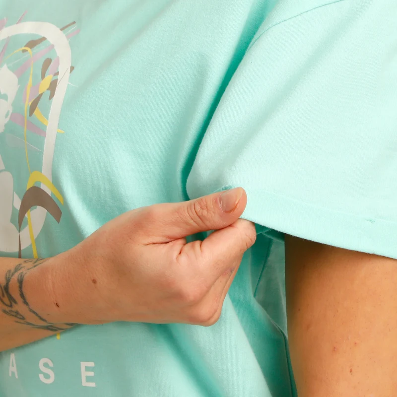 Wild Sketchy T-Shirt Damen-Türkis,Mehrfarbig