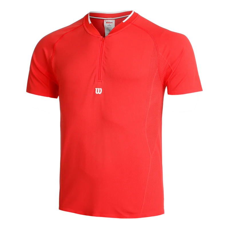 Players Seamless Zip Henley 2.0 T-Shirt Herren - rot,