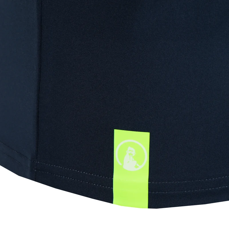 Wild Big Serve 1/4 Zip Longsleeve Herren-Dunkelblau,Neongrün