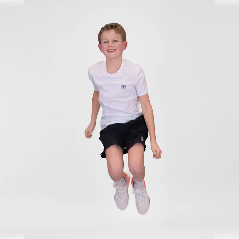 Crew T-Shirt Jungen-Weiß