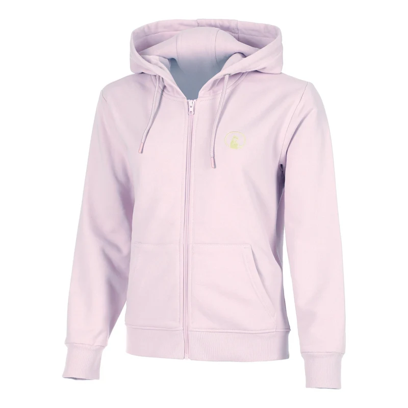 Mind Taped Zip Sweatjacke Damen-Flieder,Neongrün