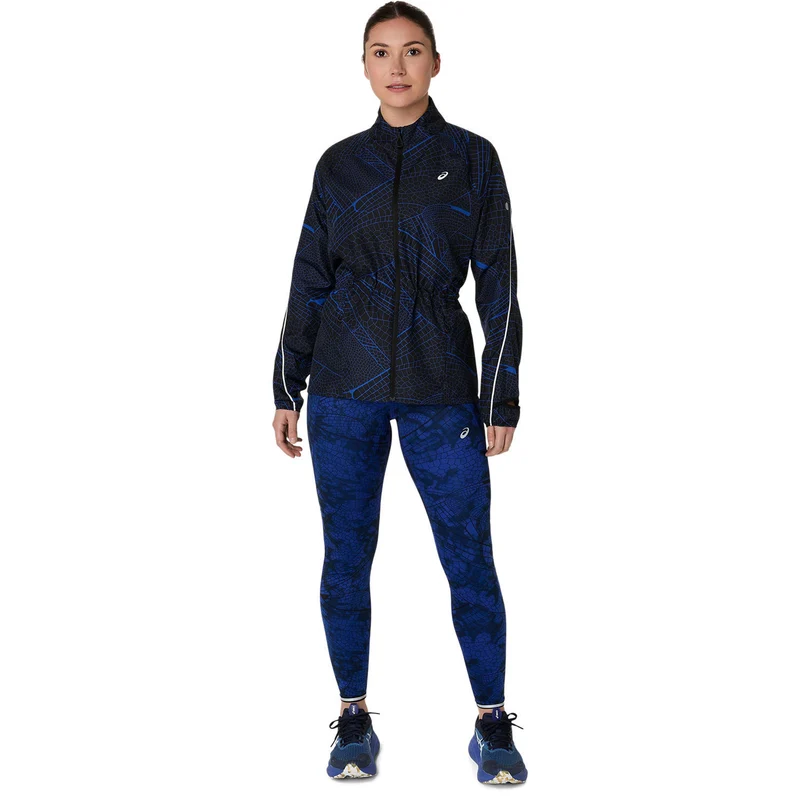 Road Lite-Show Packable Laufjacke Damen-Schwarz,Dunkelblau