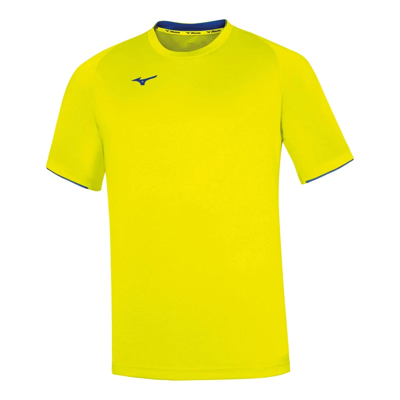 Core T-Shirt Herren - neongelb, blau