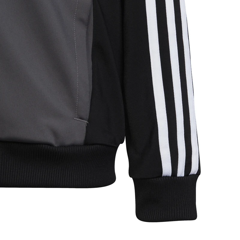 3Stripes Trainingsanzug Kinder - schwarz, grau