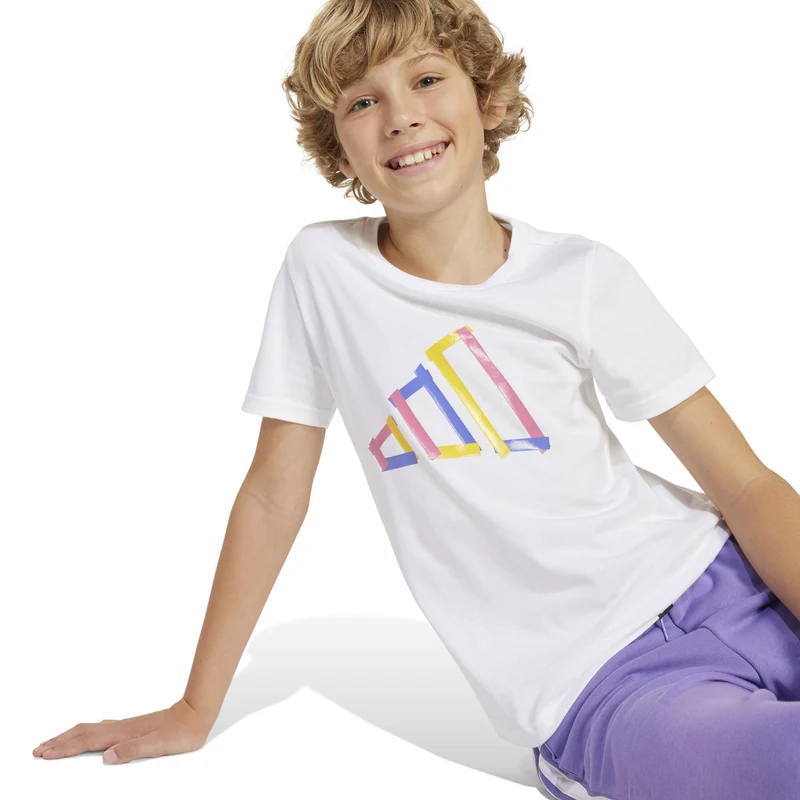 Graphic T-Shirt Kinder-Weiß,Mehrfarbig