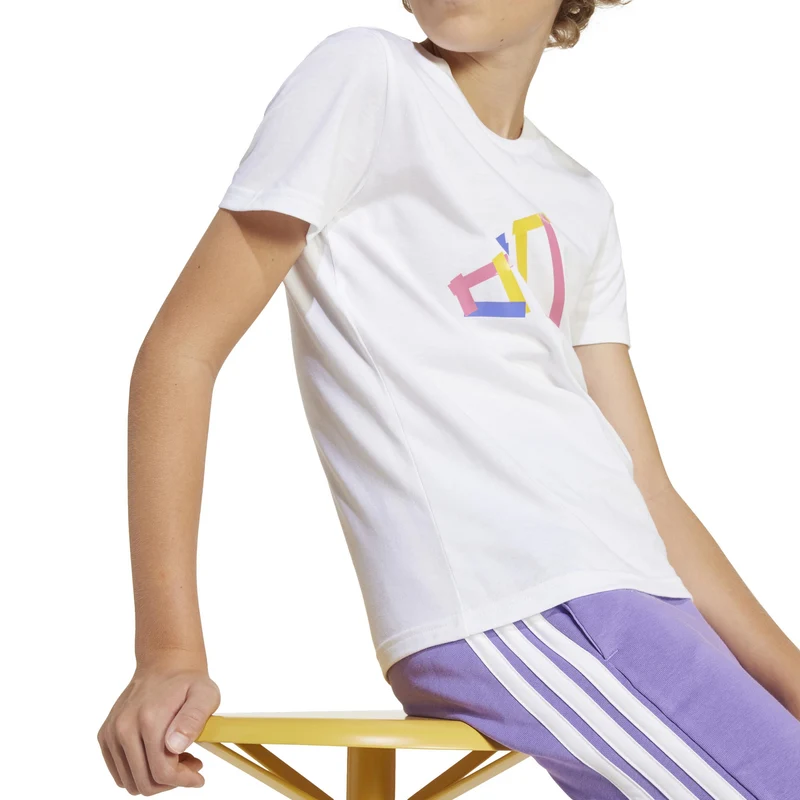 Graphic T-Shirt Kinder-Weiß,Mehrfarbig