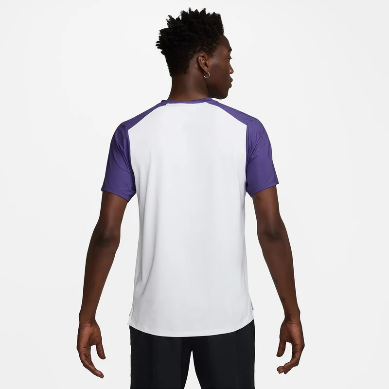 Court Dri-Fit Advantage Print T-Shirt Herren-Weiß,Lila