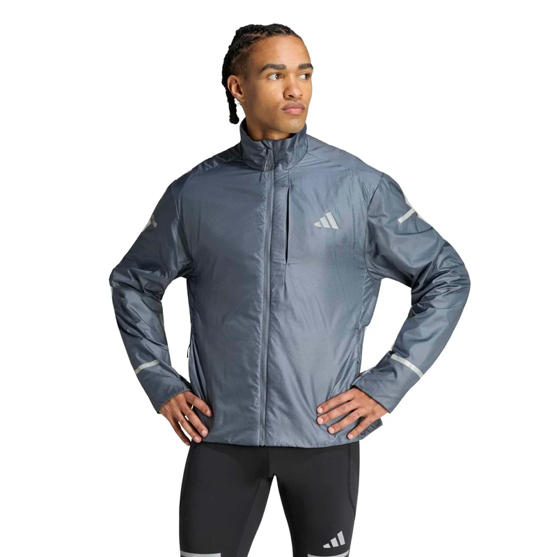 adi365 Light Warm Laufjacke Herren - blaugrau