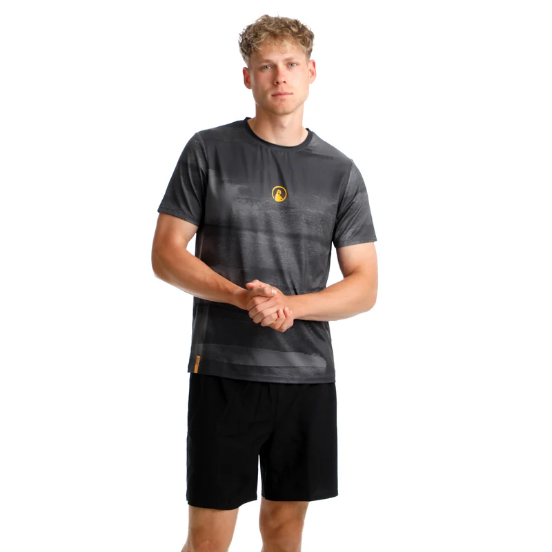 Endlessly Receiver Wipe T-Shirt Herren-Anthrazit,Orange