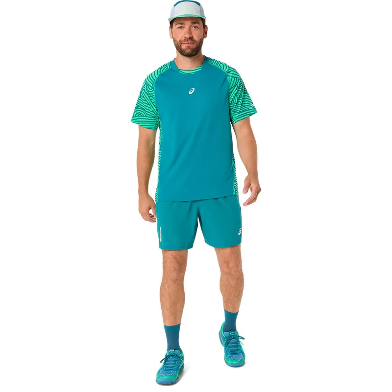 Court T-Shirt Herren - dunkelgrün, hellgrün