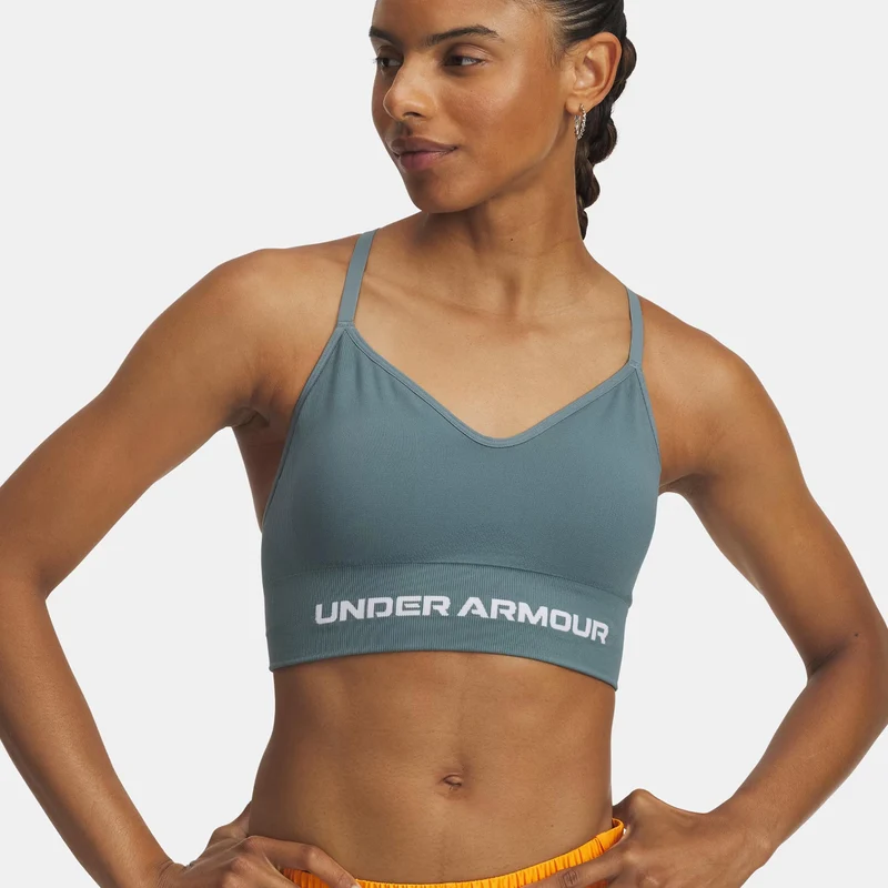 Vanisheamle Low Sport-BH Damen - blau, weiß