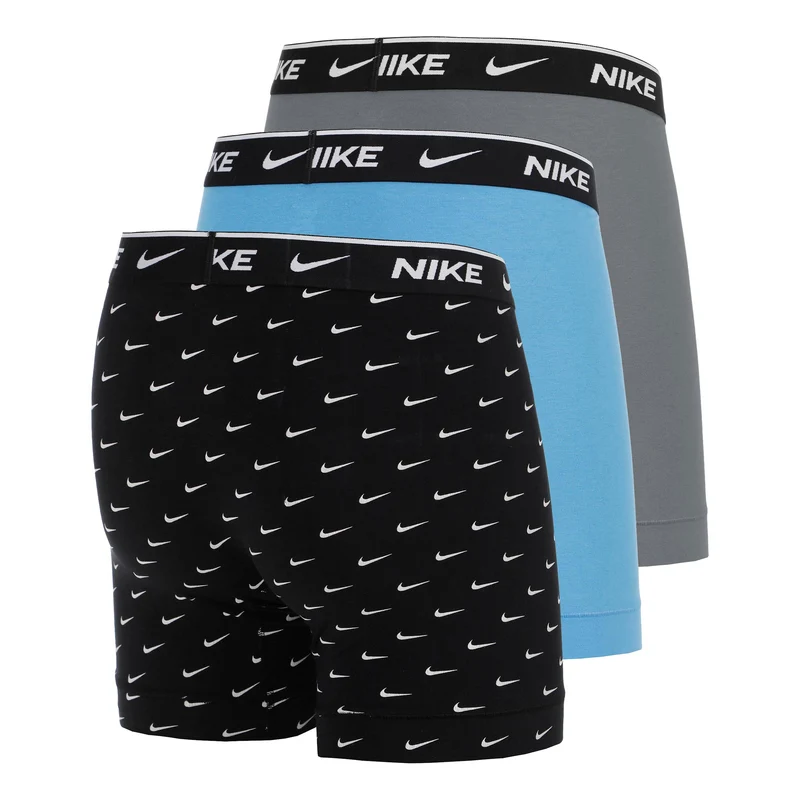 Essential Cotton Stretch Boxer Short 3er Pack Herren - schwarz, grau