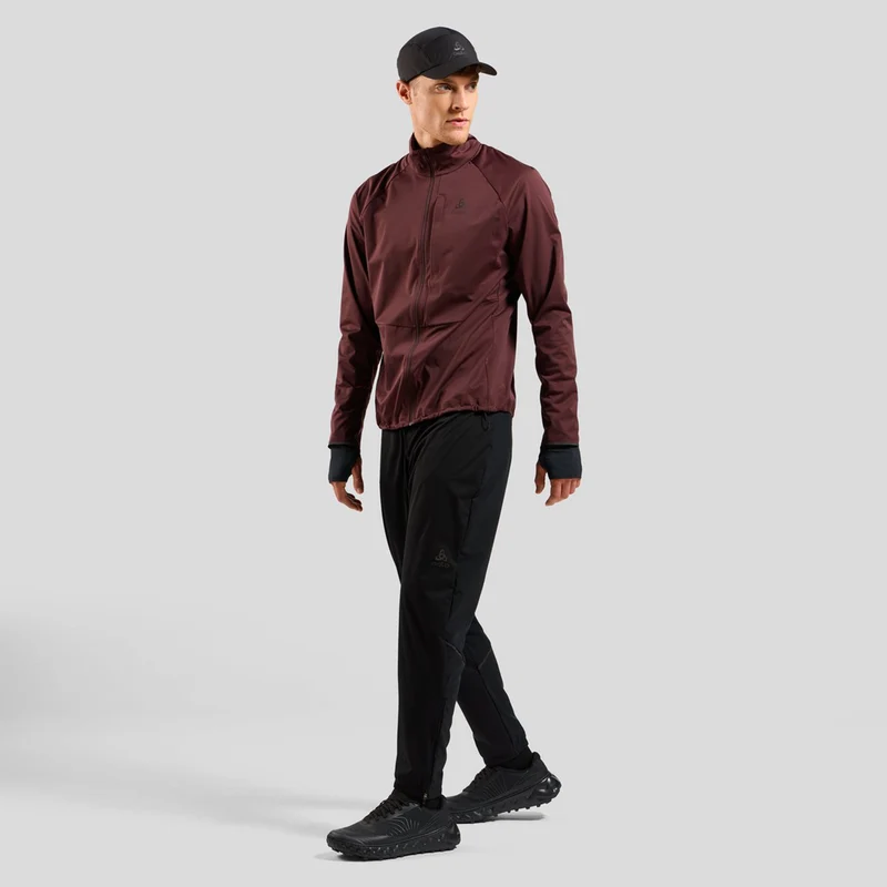 Zeroweight Warm Laufhose Herren-Schwarz