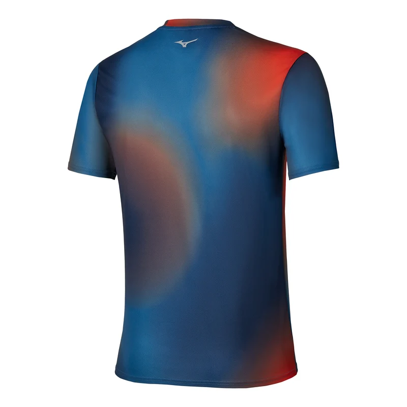 Core Graphic Laufshirt Herren - orange, blau