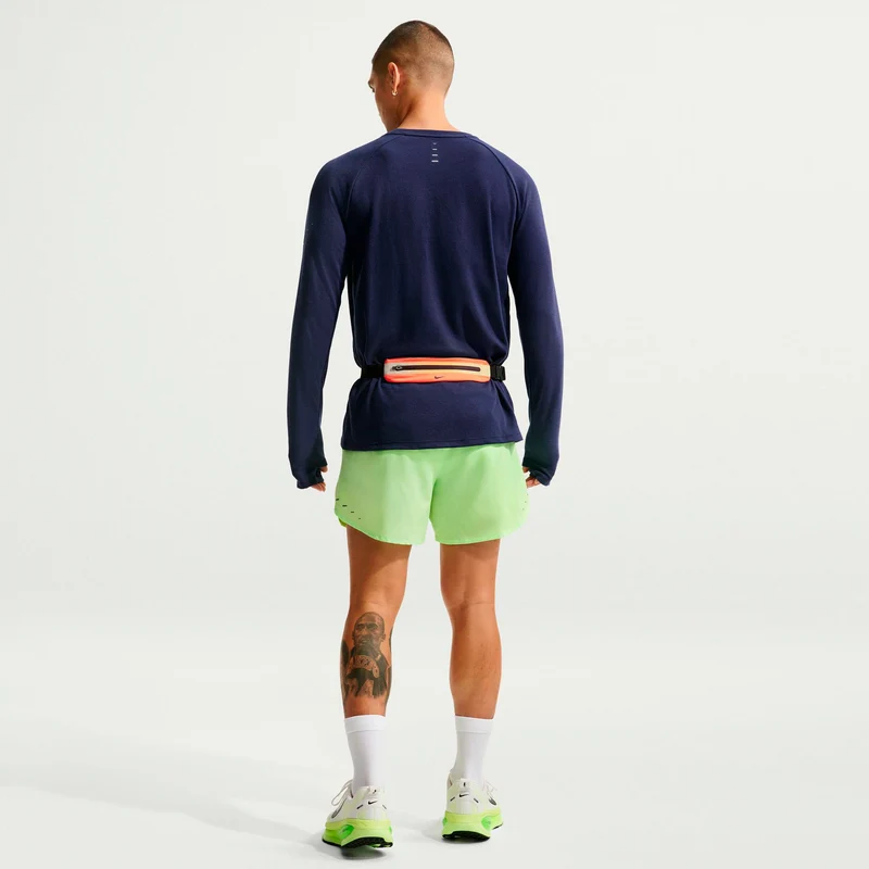 STRIDE 5IN Laufshorts Herren - hellgrün, silber