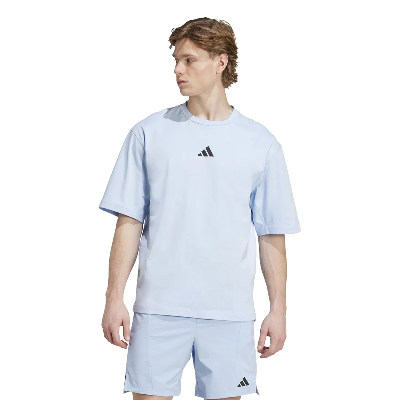 Oversize T-Shirt Herren-Blau,Schwarz