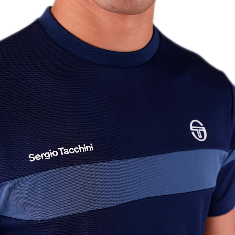 Leone PL T-Shirt Herren - dunkelblau, blaugrau