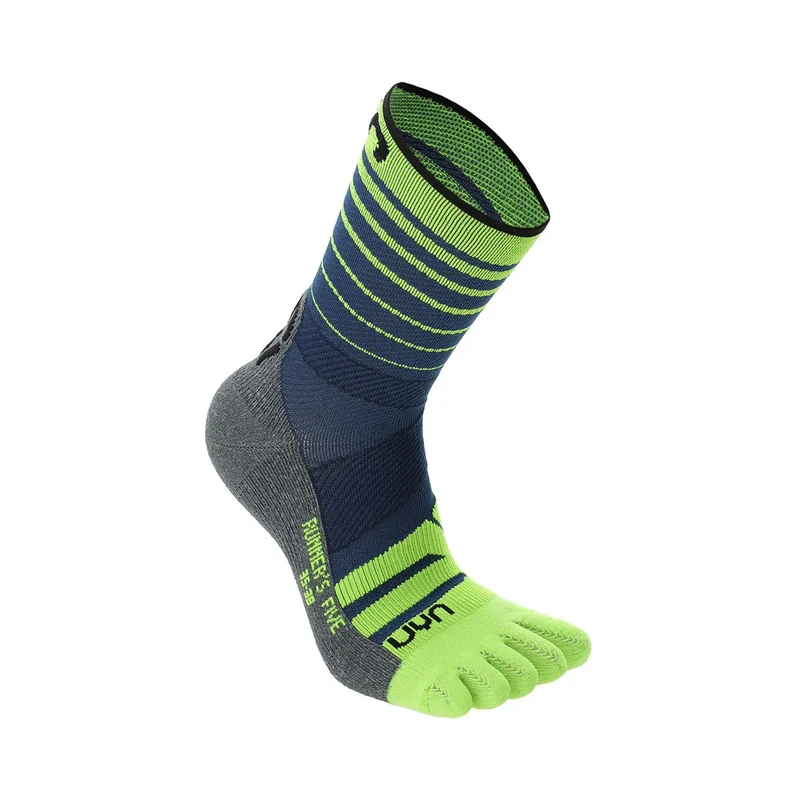 Runner's Five Laufsocken Herren-Blau,Gelb