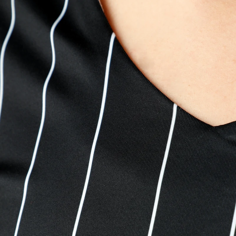 Stripes Longsleeve Special Edition Damen-Schwarz,Weiß