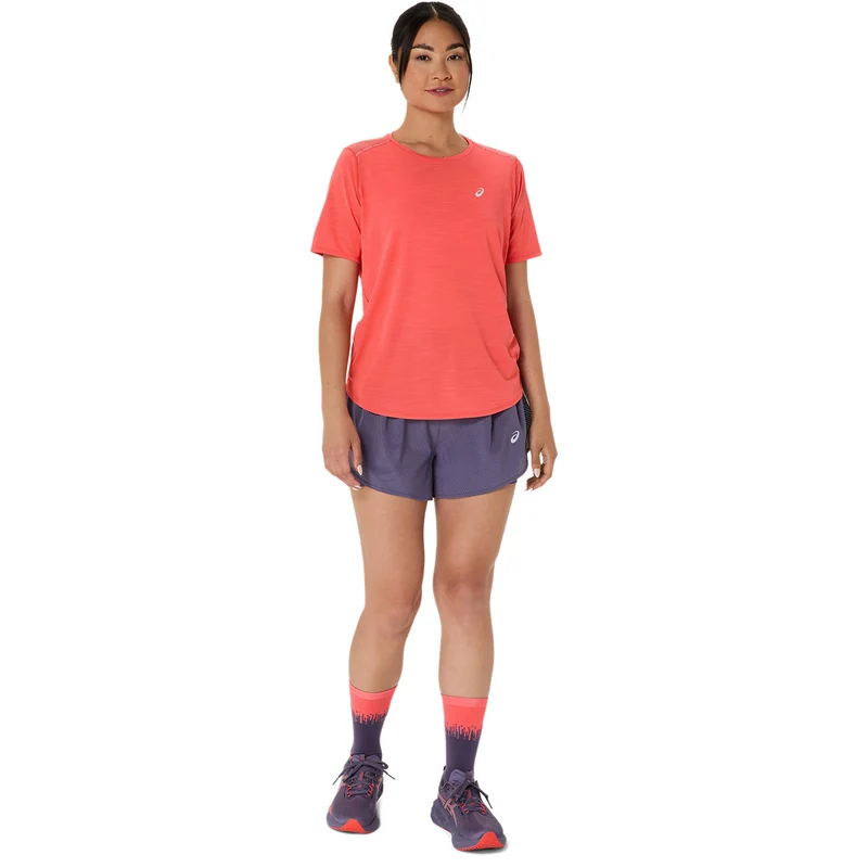 Road Laufshirt Damen-Koralle