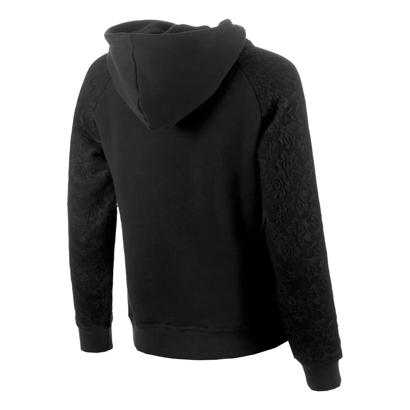Night Flash Lace Hoody Damen - schwarz