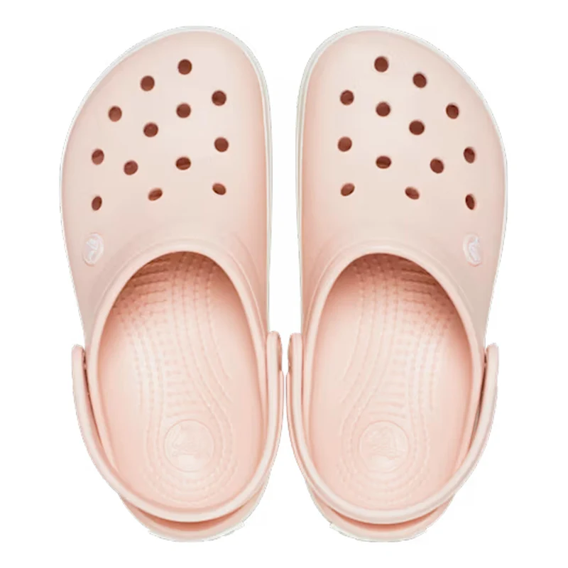 Crocband Clog Badelatschen Unisex - rosa, weiß