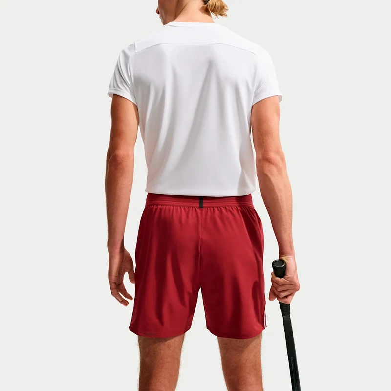 Jannik Sinner Court Slam Shorts Herren - weinrot, creme