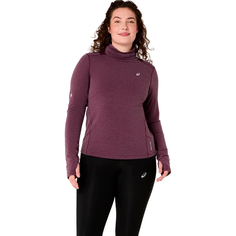 Nagino Winter Laufshirt - weinrot