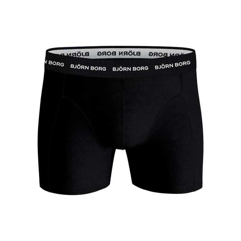 Cotton Stretch Boxer Short 3er Pack Herren - schwarz