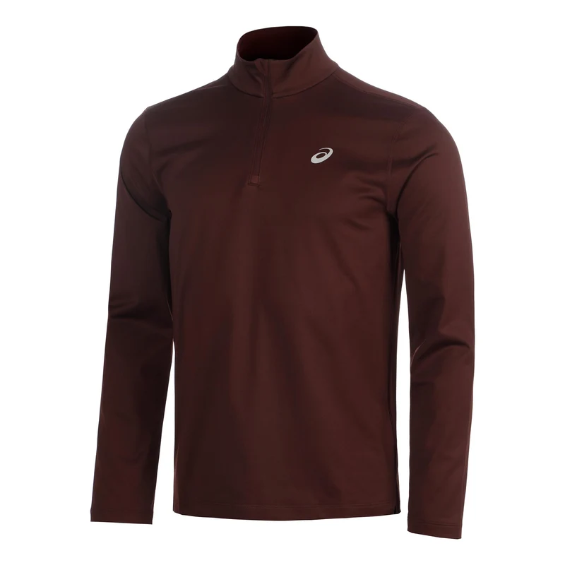 Core 1/2 Zip Winter Laufshirt Herren - weinrot
