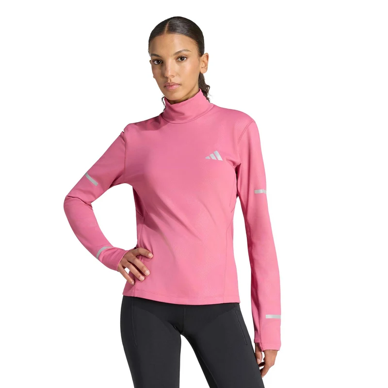 adi365 Warm Laufshirt Damen - weinrot