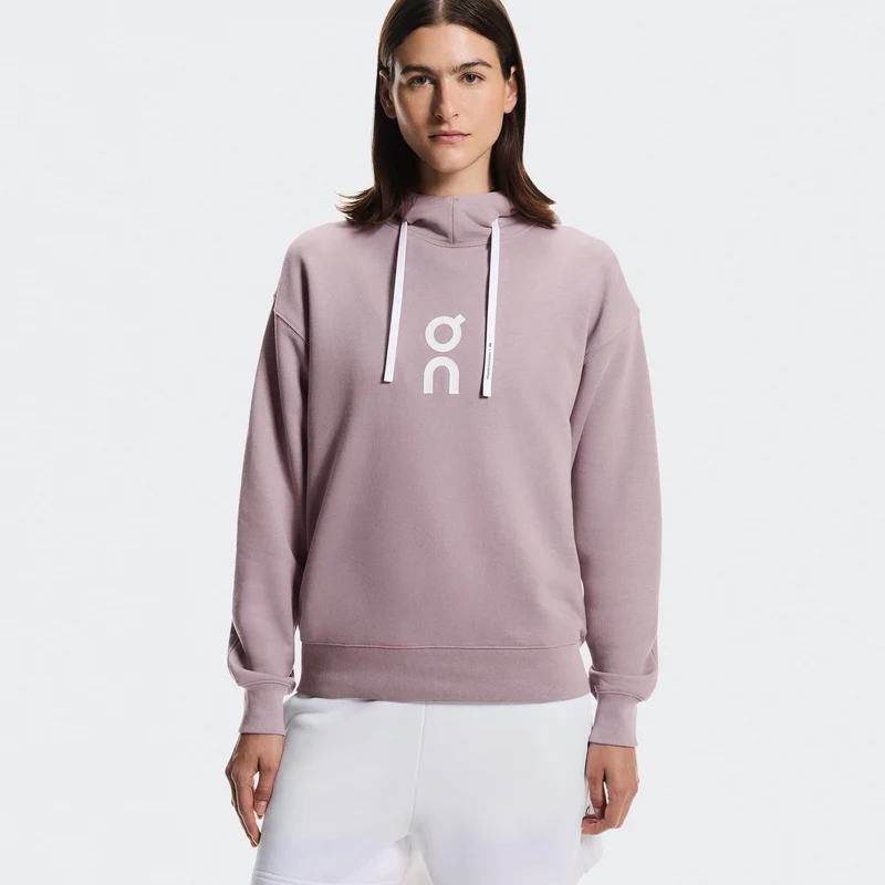 Club Hoody Damen - mauve, weiß