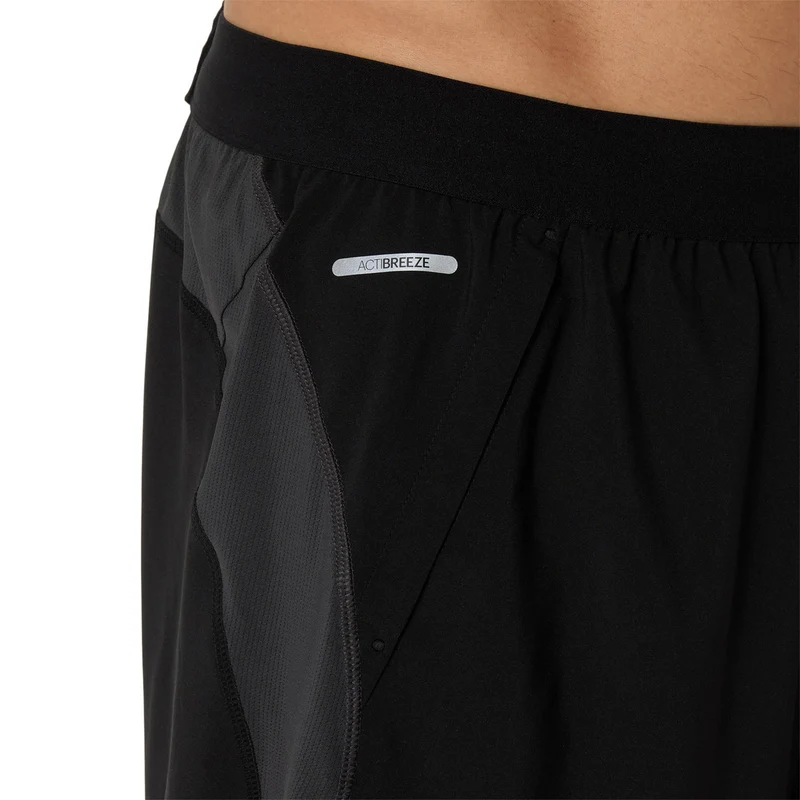 Road 2in1 7In Laufshorts Herren - schwarz