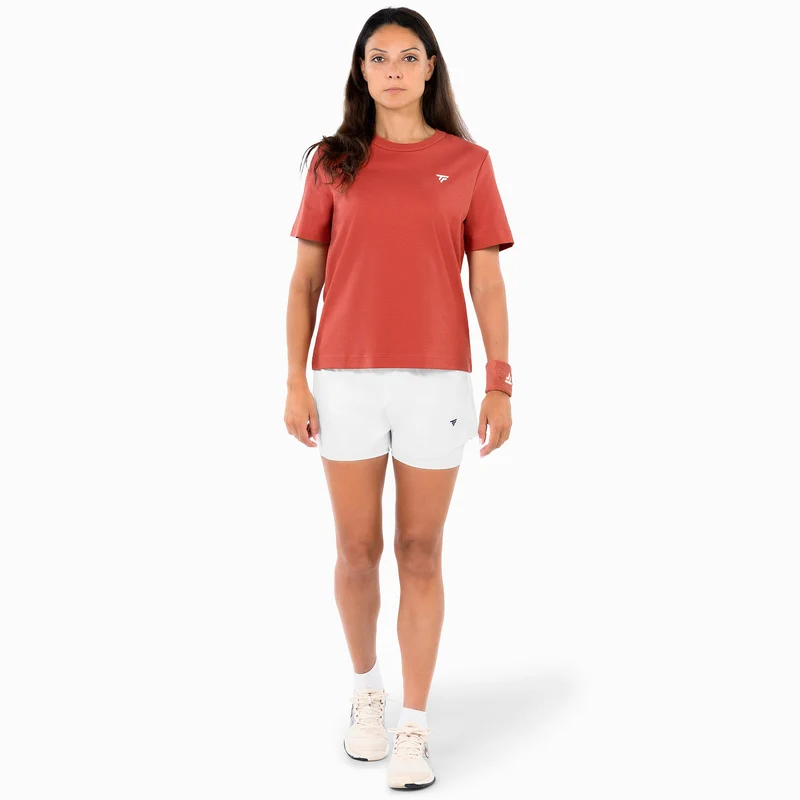 Graphic T-Shirt Damen - rotorange