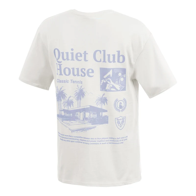 Club House Boyfriend T-Shirt Damen - creme