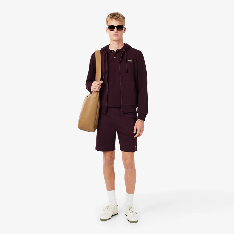 Sweatjacke Herren - dunkelrot