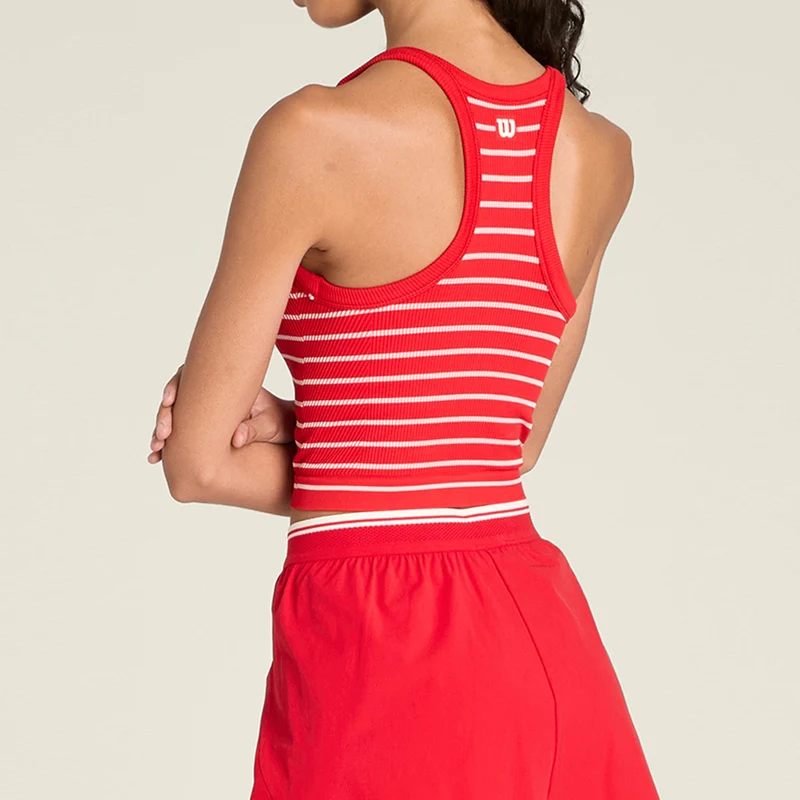 On The Daily Tank-Top Damen - rot, weiß