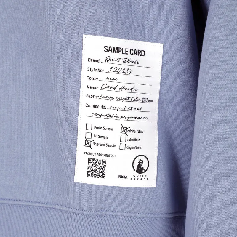 Sample Card Loose Fit Hoody Herren - blau