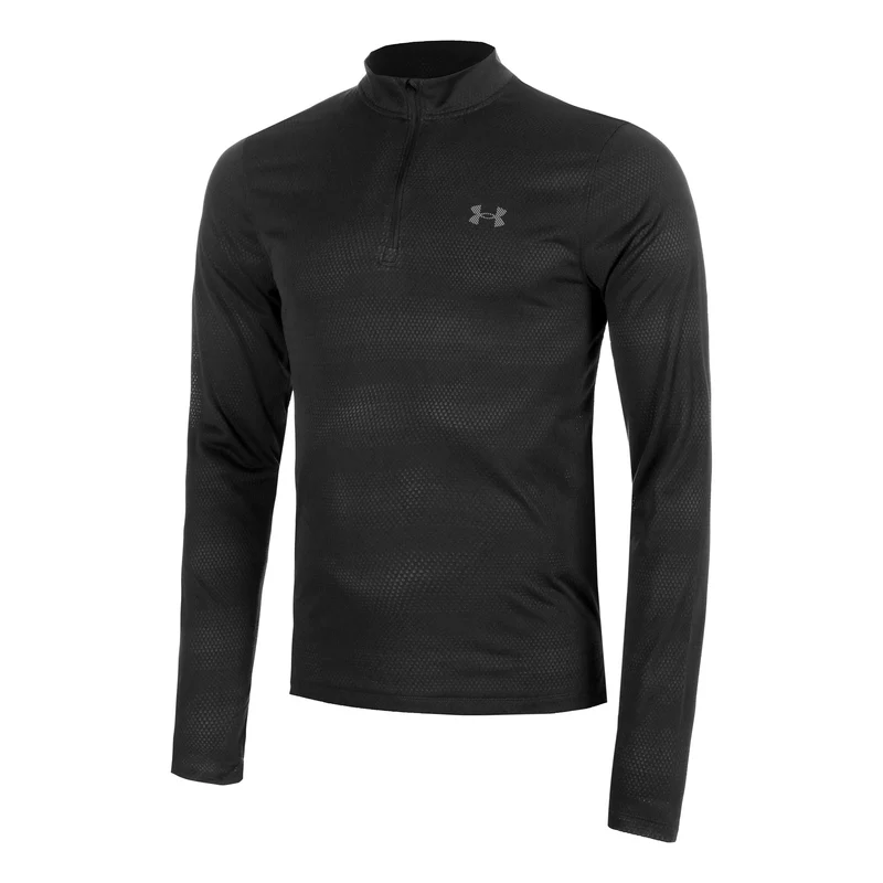 Velociti 1/4 Zip Laufshirt Herren - schwarz