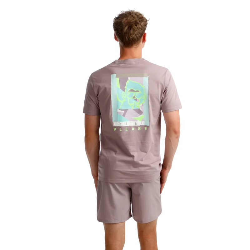 Mind Collage T-Shirt Herren-Lila,Mehrfarbig