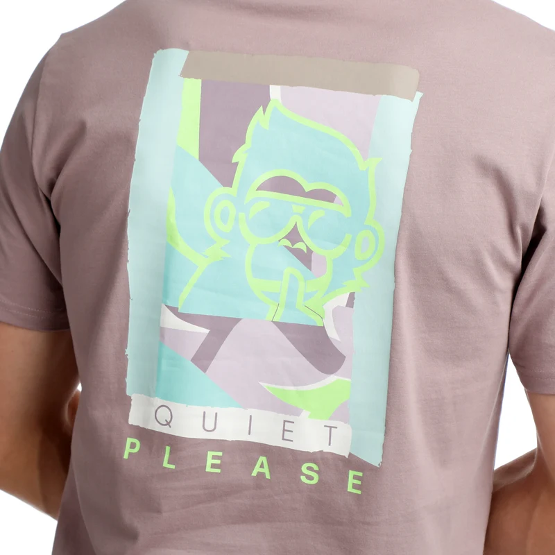 Mind Collage T-Shirt Herren-Lila,Mehrfarbig