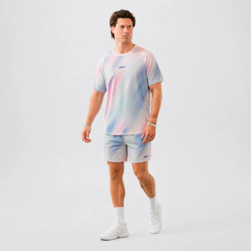 Dual Pocket 5in Shorts Herren - weiß, mehrfarbig