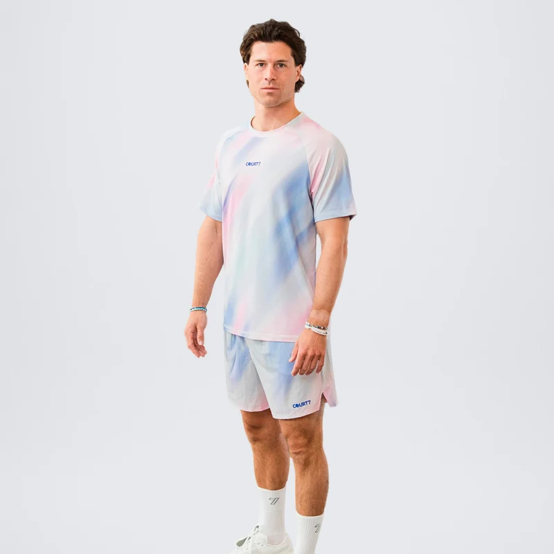 Dual Pocket 5in Shorts Herren - weiß, mehrfarbig